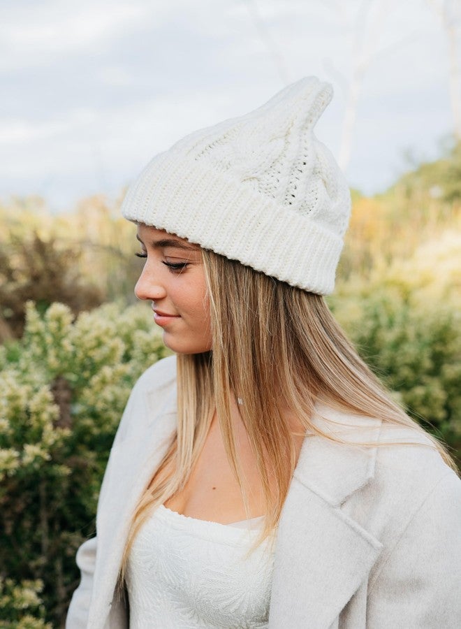 Peter Grimm Kitzbuhel Knit Acrylic Beanie Cap Hat (Cream) - Image 3